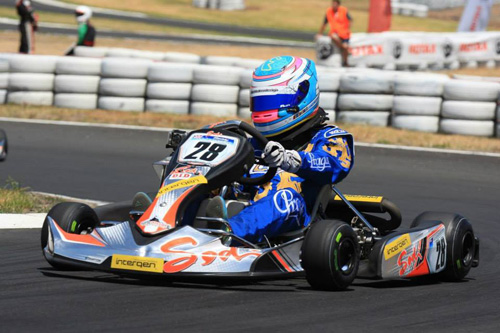Madeline Stewart competing at the Australian Rotax Pro Tour round in Melbourne last weekend