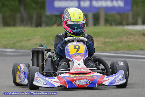 One of Great Britain's top female kart drivers, Tiffany Chittenden, is now living in NZ and competing in the New Zealand Challenge in the Platinum Glass Rotax Max Heavy/Masters class. 