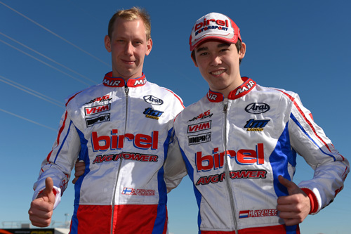 Simo Puhakka (left) and Marijn Kremers will join the Gold Coast-based Patrizicorse outfit for the Race of Stars 