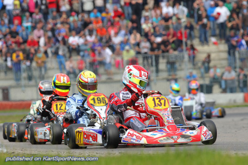 Marijn Kremer racing in Europe. He will line up with the Patrizicorse team in Ipswich