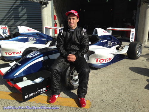 Joseph Mawson during the Auto Sport Academy Assessment Day in Le Mans, France