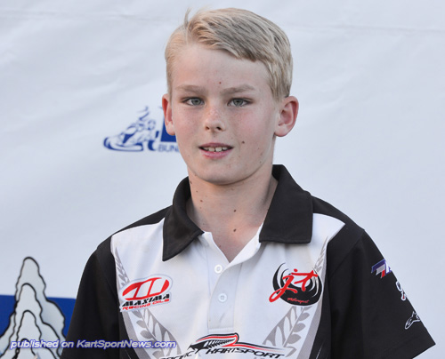 Harrison Hoey will be competing in the KF3 class