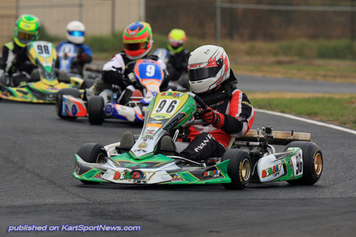 Newcastle teenager Ryan Pike on his way to third place at the Victorian Championships last month
