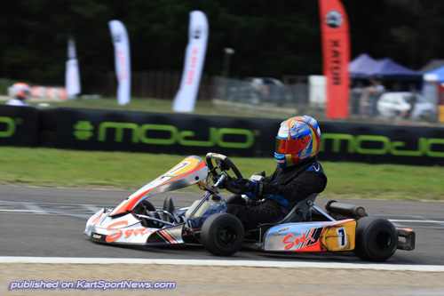 -	Samuel Dicker will start from second in the Sodi Junior Max Trophy Class pre-final on debut