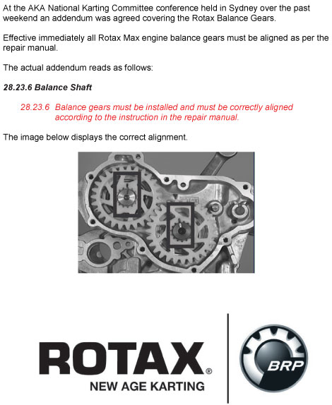 rotax max balance gears