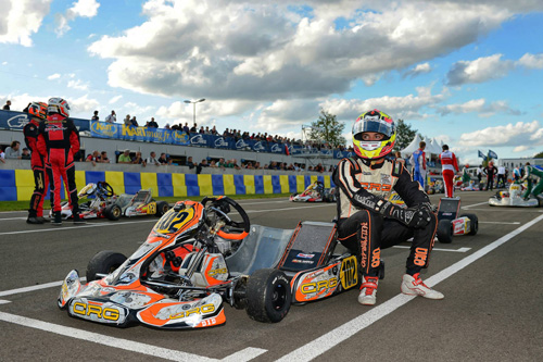 Pedro Hiltbrand (ESP) was highest ranked after the KZ2 heat races