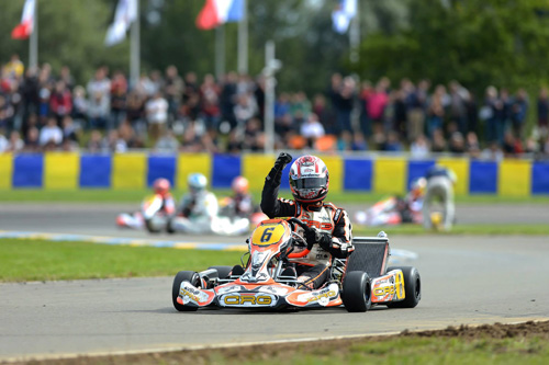 Jorrit Pex (NLD), winner of the 2015 CIK-FIA World KZ Championship