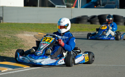 Rotax Max Heavy honours went to Keith Wilkinson (#22) from Auckland