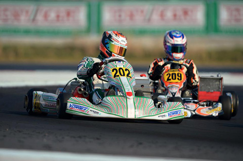 Kiwi karting international Marcus Armstrong racing at Adria in Italy's north-east over the weekend