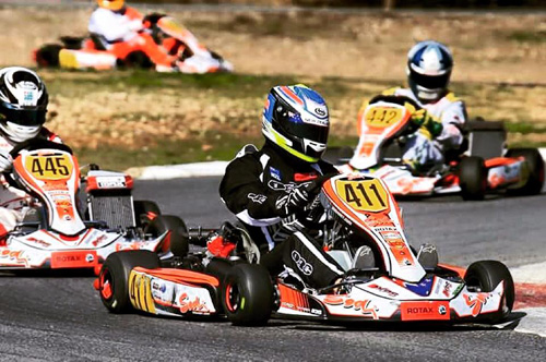 iwi karter Ryan Urban in action at the 2015 Rotax Max Challenge Grand Finals