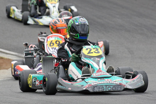 Reece Hendl-Cox was the Junior Max Final and round winner