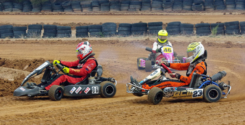 The impressive 20-kart field assembled for the opening round of the WA 200 Open Super Series