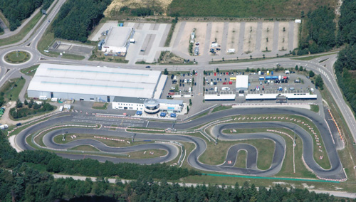 The impressive Prokart Raceland complex at Wackersdorf, Germany