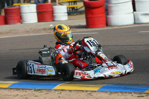 Canadian Marco Kacic landed his first series victory in Mini Max