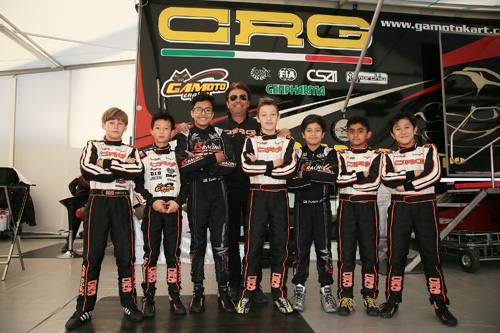 Gamoto Racing Team's squad for the WSK Final Cup