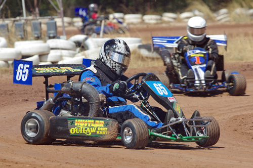 kart racing outlaws atkins raceway jim johnson