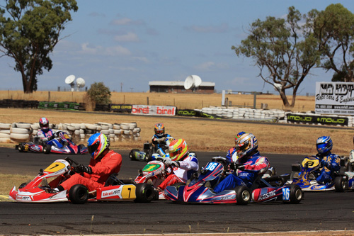 Nicholas Andrews' (7) first Rotax Light victory at Pro Tour was a dominant one
