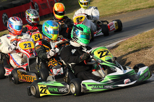 Regan Payne’s consistent season has rewarded him, sitting second in the Rotax Heavy series points