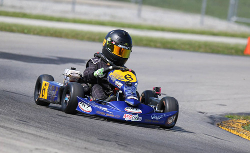 route 66 series Adam Brickley swept the Kid Kart division for a third time in 2015
