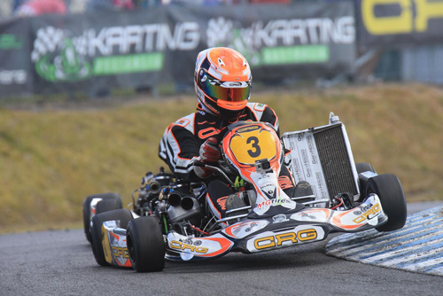 Kyle Ensbey on the way to winning KZ2