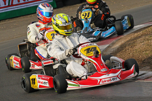 Corey Lean took second in a hard fought Rotax Heavy final