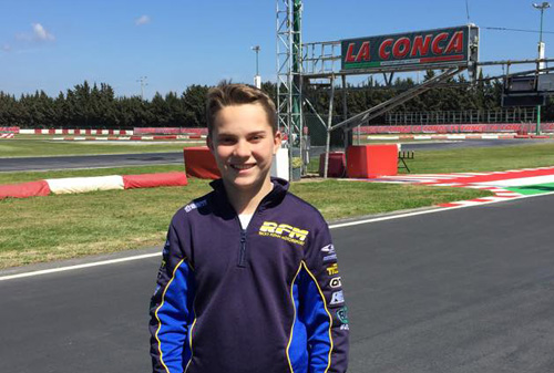 Oscar at the famous La Conca World circuit, Italy
