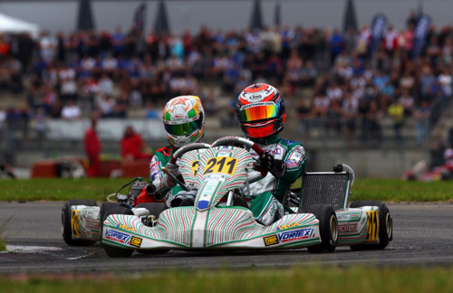 Marcus Armstrong contesting a round of the European KZ Championship