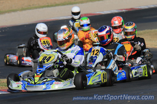 CompKart's Brad Jenner returned to the winners circle in an eventful Rotax 125 Light Final