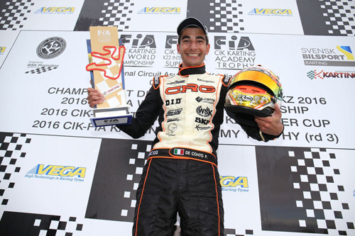 World Karting Champion Paolo De Conto will race on the Gold Coast