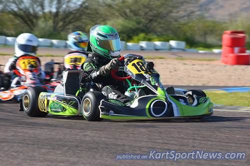 Austin Torgerson earned his first victory in the Mini Max class