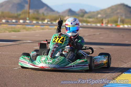 Nick Brueckner continued his domination in Phoenix with a sweep in the Junior Max category