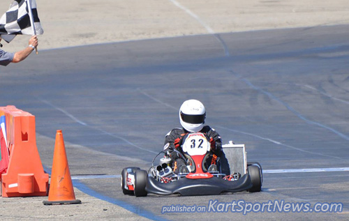 Alan Sciuto is back behind the wheel of a kart, driving to a sweep in the Open Shifter category