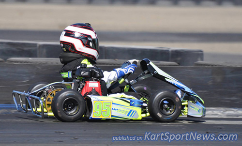 Logan Ainsworth recorded another victory in the Kid Kart division