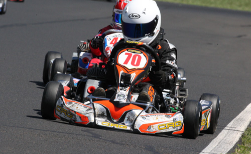 Aaron Oliver made his AKC debut in Cadet 12 for Team CRG 