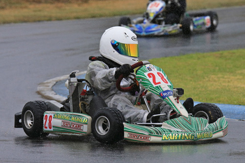 Canberra’s Sebastian Ruiz took two wins from three starts which were his first victories in Micro Max rotax pro tour