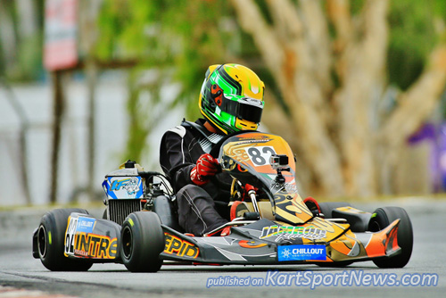 Travis Worton edged out Kiwi Samuel Wright for the win in Junior Max Trophy