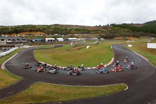 Action from last year's KartSport NZ Schools' Championship meeting in Wellington