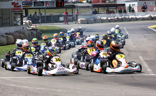 Dylan Drysdale (#30) will be one of the drivers gunning for Rnd 1 class winner Jordan McDonnell (#9) in the Junior Max class