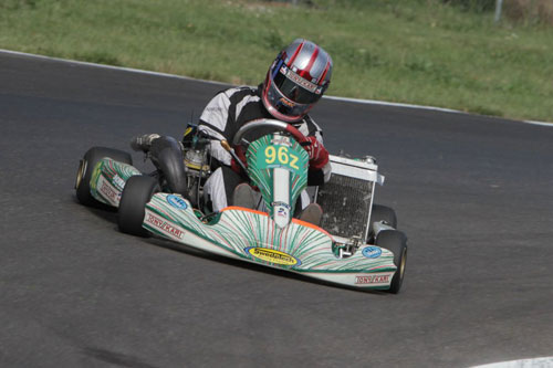 Dalton Egger was one of three brothers to win in the SKUSA shifterkart categories on the weekend