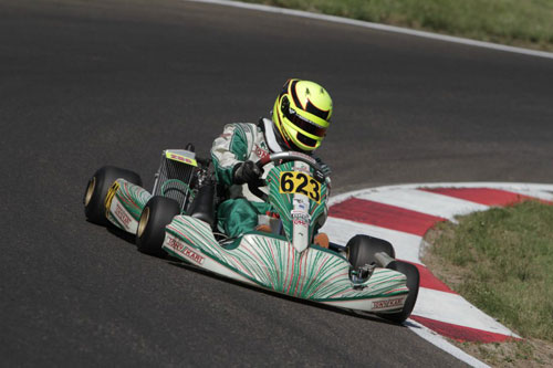 Dayna Ward was the class of the field in Rotax Masters, winning both finals 