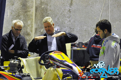 While Shamick's Shane Wharton is the President of the Eastern Lions club, the information night was to inform potential karters about the sport, regardless of where they intended to race. Here, Go Kart Club of Victoria President John Wall (centre) does his bit for the sport