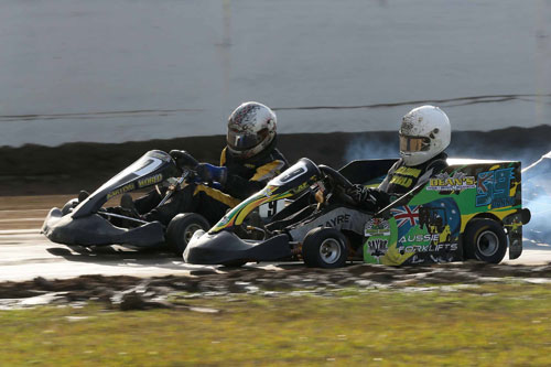 Daniel (#99) and Luke Sayre (#9) are two of the favourites in Junior National Light this weekend