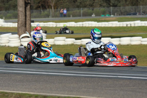 James Abela secured the win in the capacity grid in Junior Max