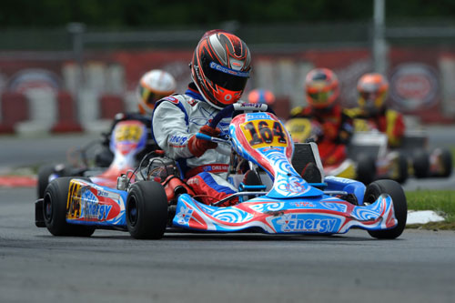 Chris Hays behind the wheel during the CIK-FIA European KZ2 Championships in Germany