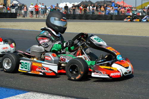 Cadet made its debut at LAKC with Myles Farhan scoring the win against the 17-driver class 