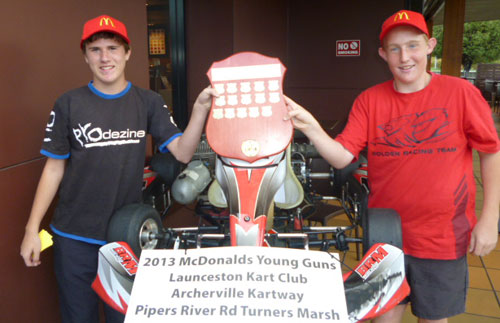 Brodie Sward and James Fitch ready for the 16th annual McDonalds Young Guns
