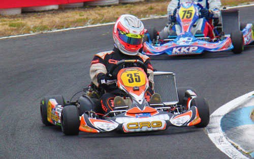 DD2’s Jason Pringle will be looking to maintain his lead in the Rotax Rankings to secure his position on the 2013 Rotax Max Grand Final Australian team