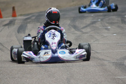 Grant Copple scored the win in Rotax Junior, extending his perfect score on the season