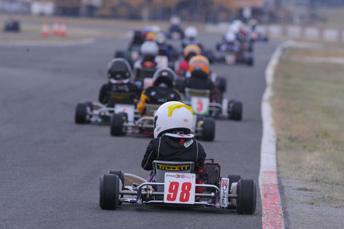 A full field of 32 drivers in the Cadets category will face the starter tomorrow
