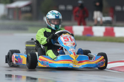 International driver Jack Weprin doubled up in the challenging Rotax Senior category